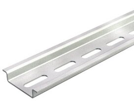 Rail DIN Bettermann 35×7.5mm avec fente zingué L=2000mm