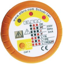 Testeur de prises - 230 V AC - CAT II 300V