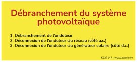 Étiquettes D'avertissement ABS Solaires Gravées Au Laser Autocollants
