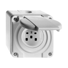 Zenitech Steckdose 2P+T 16A Weiß – Venus Serie Mit Kindersicherung