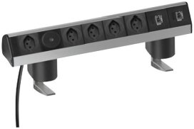 Module ratt. Tehalit 5×T13 avec interr.+2×RJ45 Dock economy Data Term.6