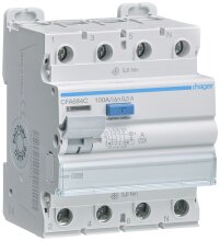 Sonepar Suisse - Disjoncteur différentiel Hager 3P+N C 16A 30mA 6kA
