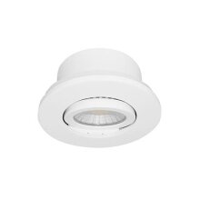 Spot encastré rond AL1014RD led - 3000k - Noir mat