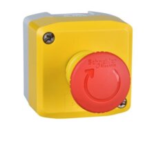 Pulsante Di Emergenza A Fungo IP65 Con Alloggiamento – Interruttore Di Sicurezza Rotante In ABS Nero