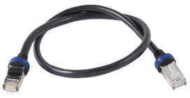 Cavo patch RJ45 MOBOTIX Mx-OPT-CBL-LAN-1, con anello di tenuta, nero, 1m