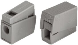 Borne De Service Pour Luminaires WAGO – Gris, 400 V, 24 A, Sortie 2,5 Mm²