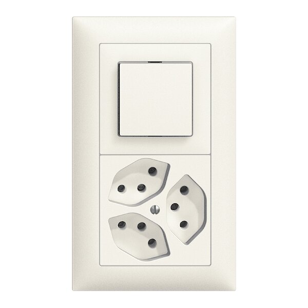 Presa Standard UK 13A Pannello In Plastica Lucida Presa Con - Foto 3