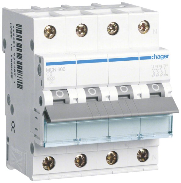 Sonepar Suisse - Disjoncteur Hager MCB 2P 415V type C 10A Icn 6kA 2UM