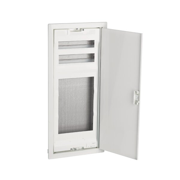 Sonepar Suisse UP Multimedia Verteiler Legrand 2 reihig 26TE, mit Tür, weiss